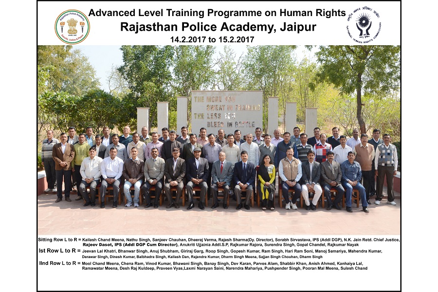 Advanced Level Training programme on Human Rights 14-15 Feb 2017