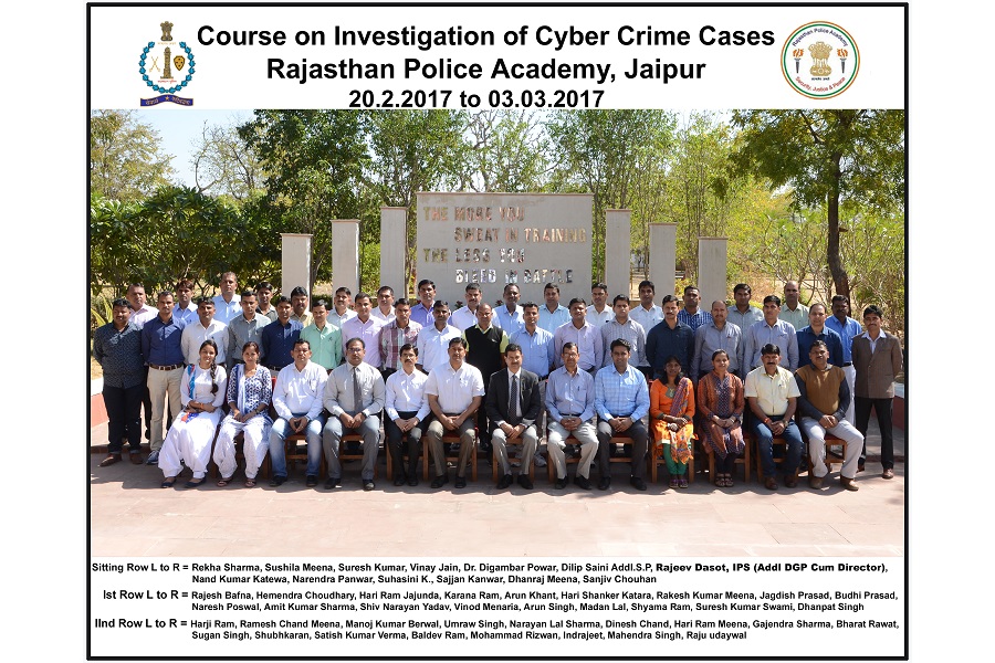 Course on 'Investigation of Cyber Crime Cases' from 20 Feb to 3 March 17
